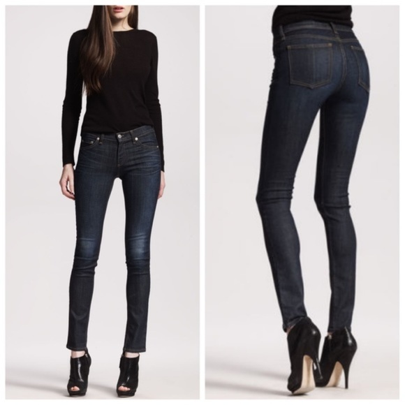 rag & bone Denim - RAG & BONE Skinny Jeans Kensington Dark Wash {II9}